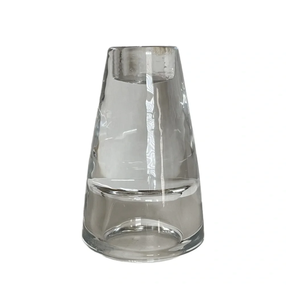 Crate & Barrel Clear Glass Votive Candle Holder